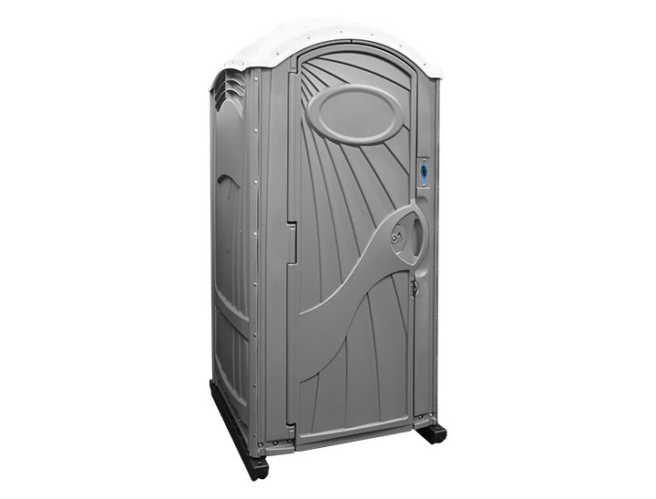 aspen  7051a -gray portable restroom - assembled