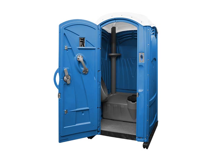 aspen  7051a -gray portable restroom - assembled