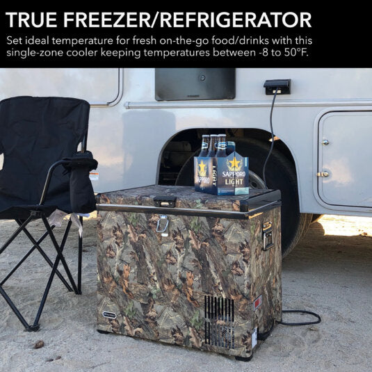 45 qt portable fridge/freezer camouflage edition