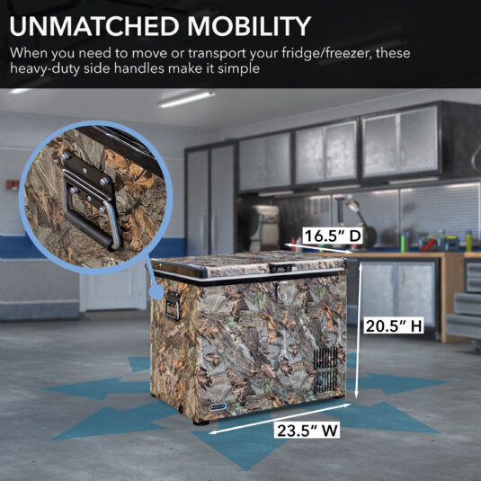 45 qt portable fridge/freezer camouflage edition