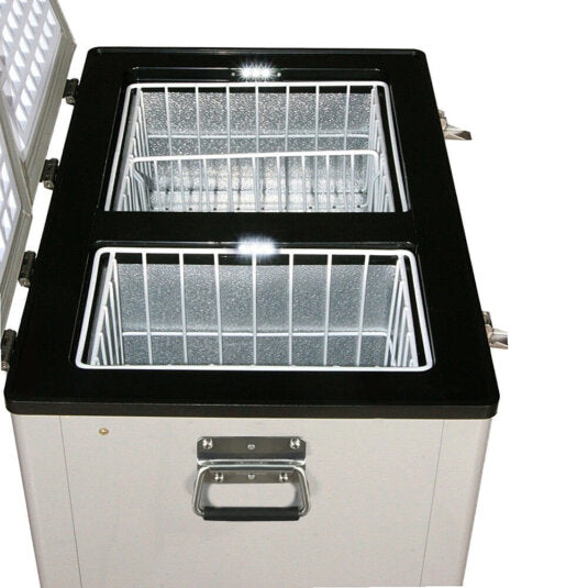 62 quart dual zone portable fridge/ freezer