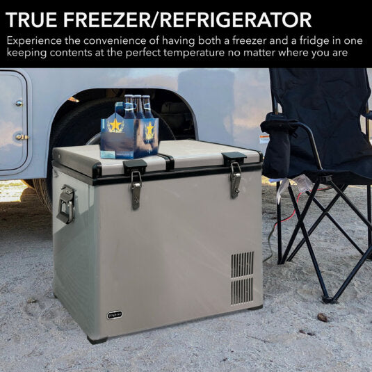 62 quart dual zone portable fridge/ freezer