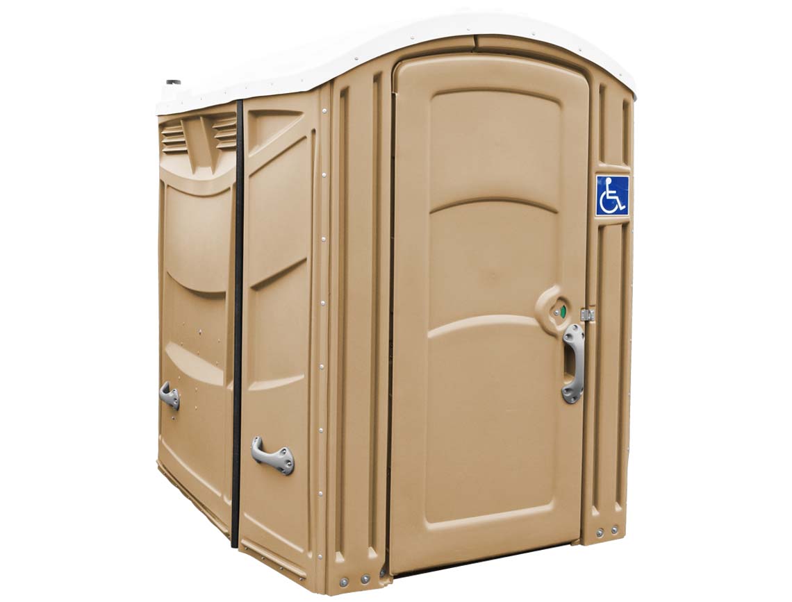 freedom 2100a wheelchair accessible portable restroom - assembled