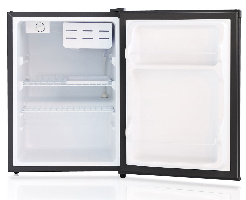 2.4 cu.ft. compact refrigerator with energy star - stainless steel