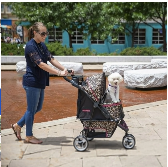 gen7 promenade pet stroller - cheetah