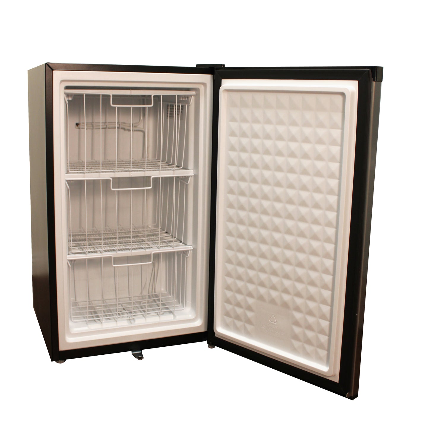 3.0 cu.ft. upright freezer with energy star - stainless steel