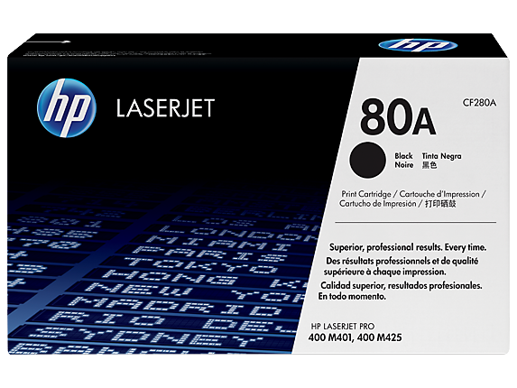 hp 80a black original laserjet toner cartridge,cf280a