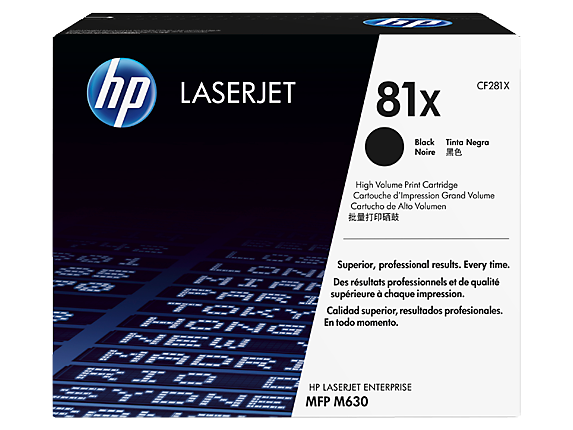 hp 81x black laserjet toner cartridge,cf281x