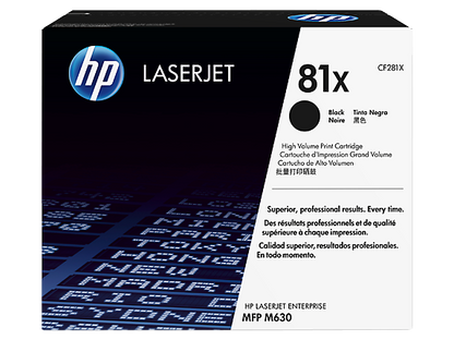 HP 81X Black LaserJet Toner Cartridge,CF281X