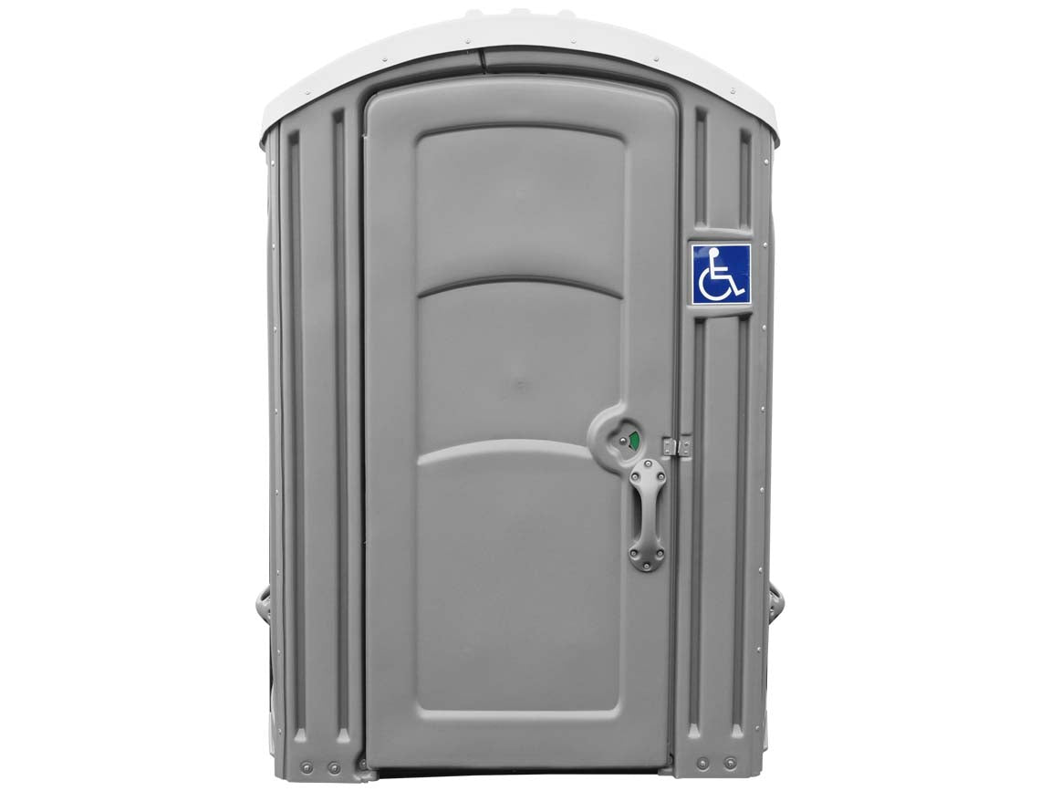 freedom 2100a wheelchair accessible portable restroom - assembled