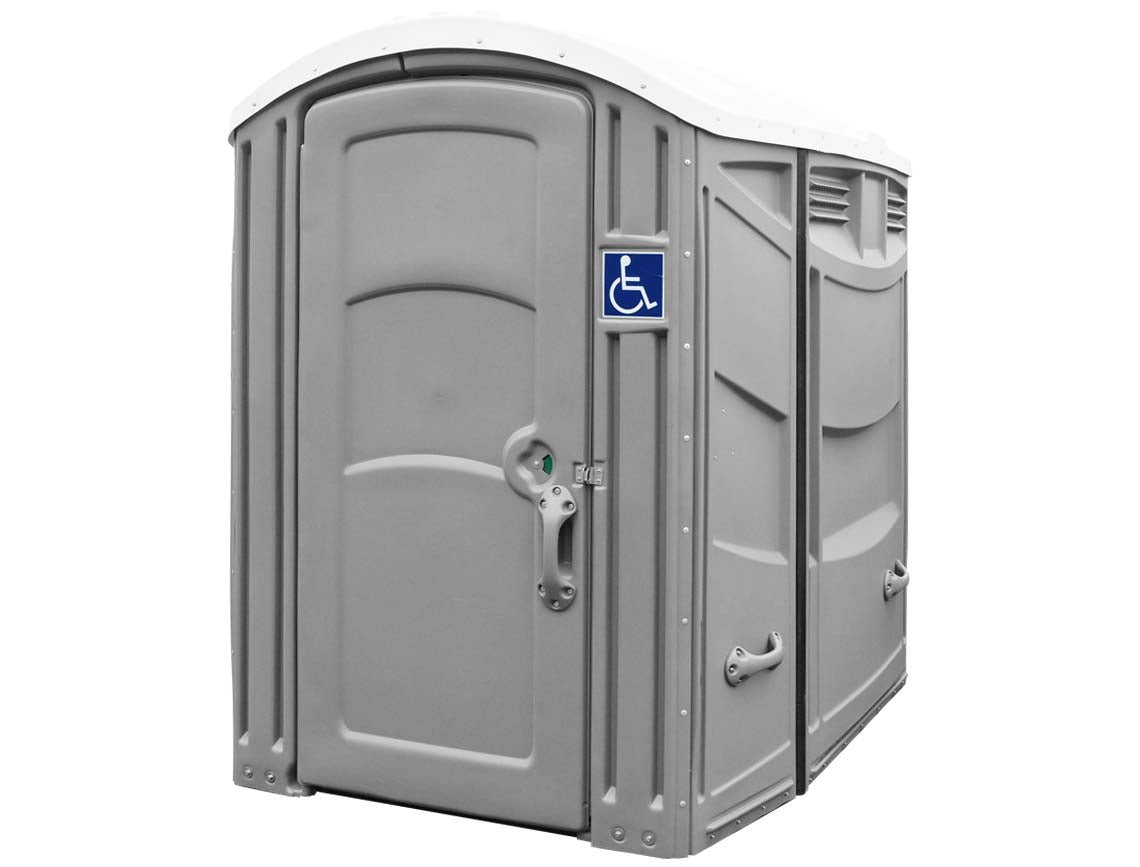 freedom 2100a wheelchair accessible portable restroom - assembled