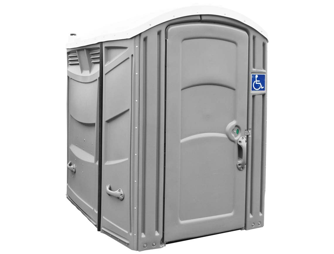 freedom 2100a wheelchair accessible portable restroom - assembled