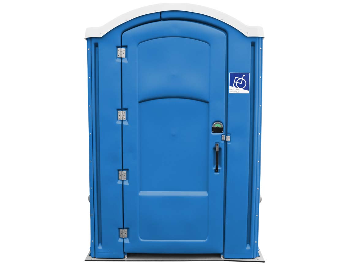 liberty 2135a wheelchair accessible portable restroom - assembled