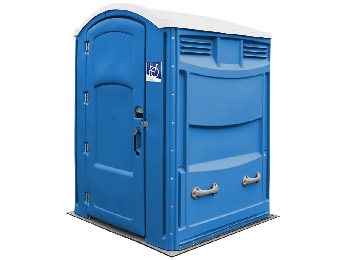 liberty 2135a wheelchair accessible portable restroom - assembled