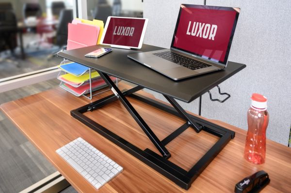 pneumatic standing desk converter