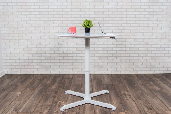 pneumatic height adjustable round café table