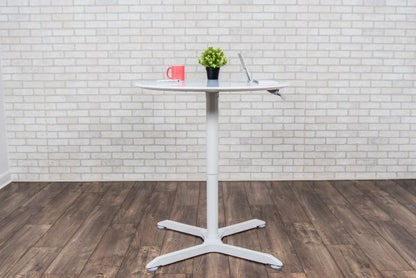 Pneumatic Height Adjustable Round Café Table