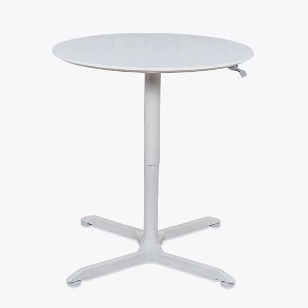 pneumatic height adjustable round café table