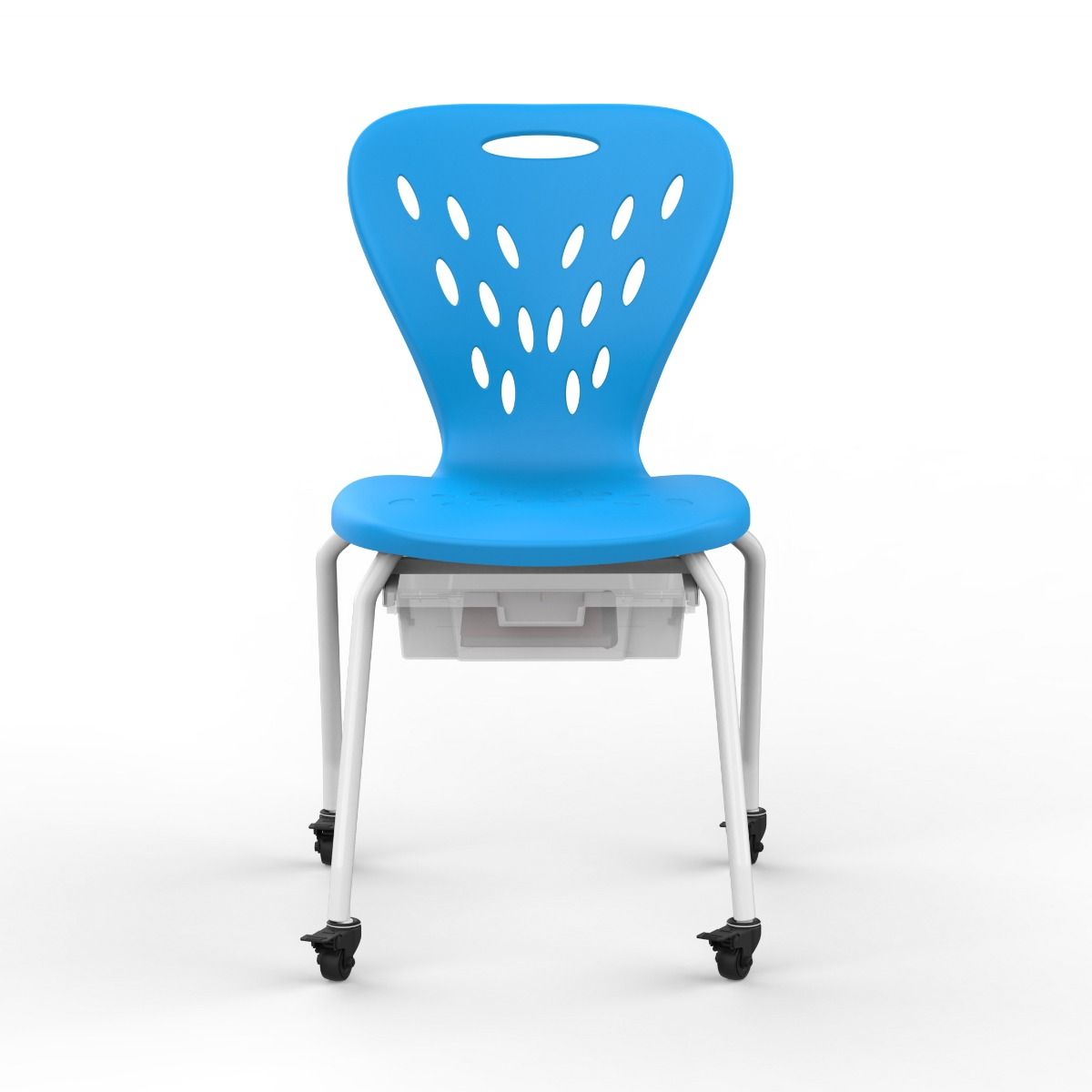 stackable school chair with wheels and storage